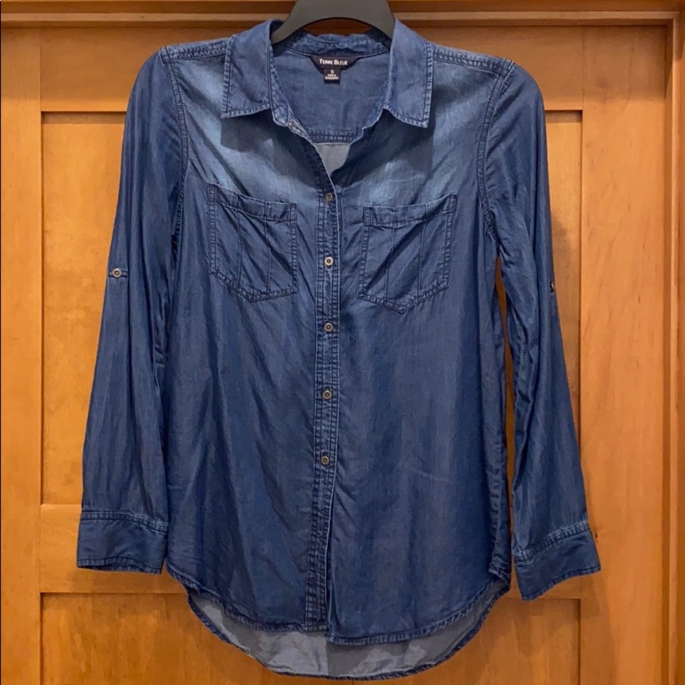 Chambray button up shirt